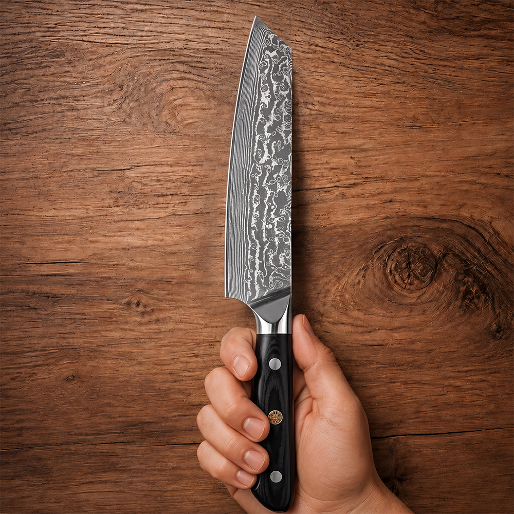 Morvillo Signature Kiritsuke 195mm — 67-Layer Damascus Chef Knife