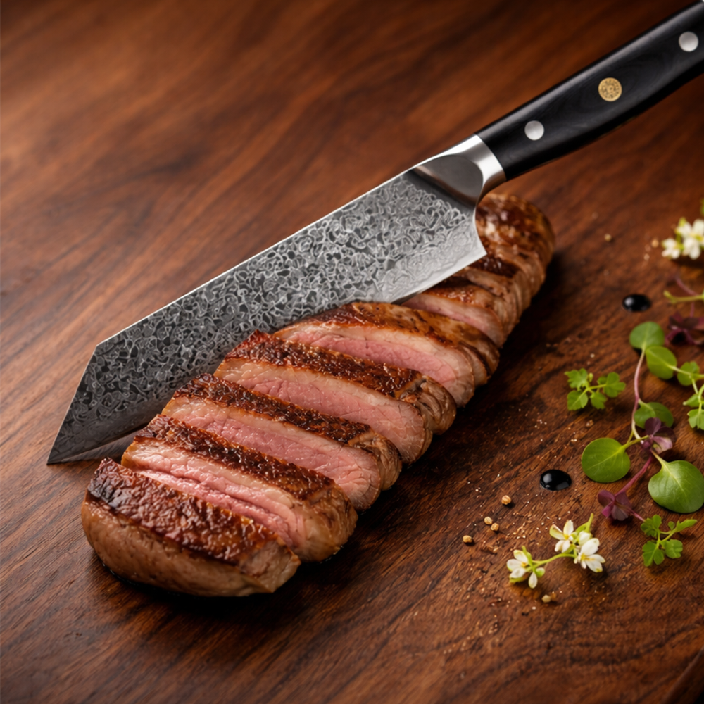 Morvillo Signature Kiritsuke 195mm — 67-Layer Damascus Chef Knife