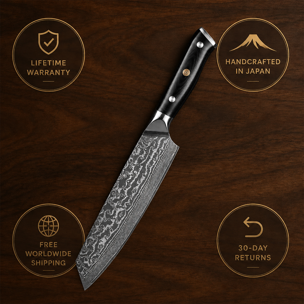 Morvillo Signature Kiritsuke 195mm — 67-Layer Damascus Chef Knife